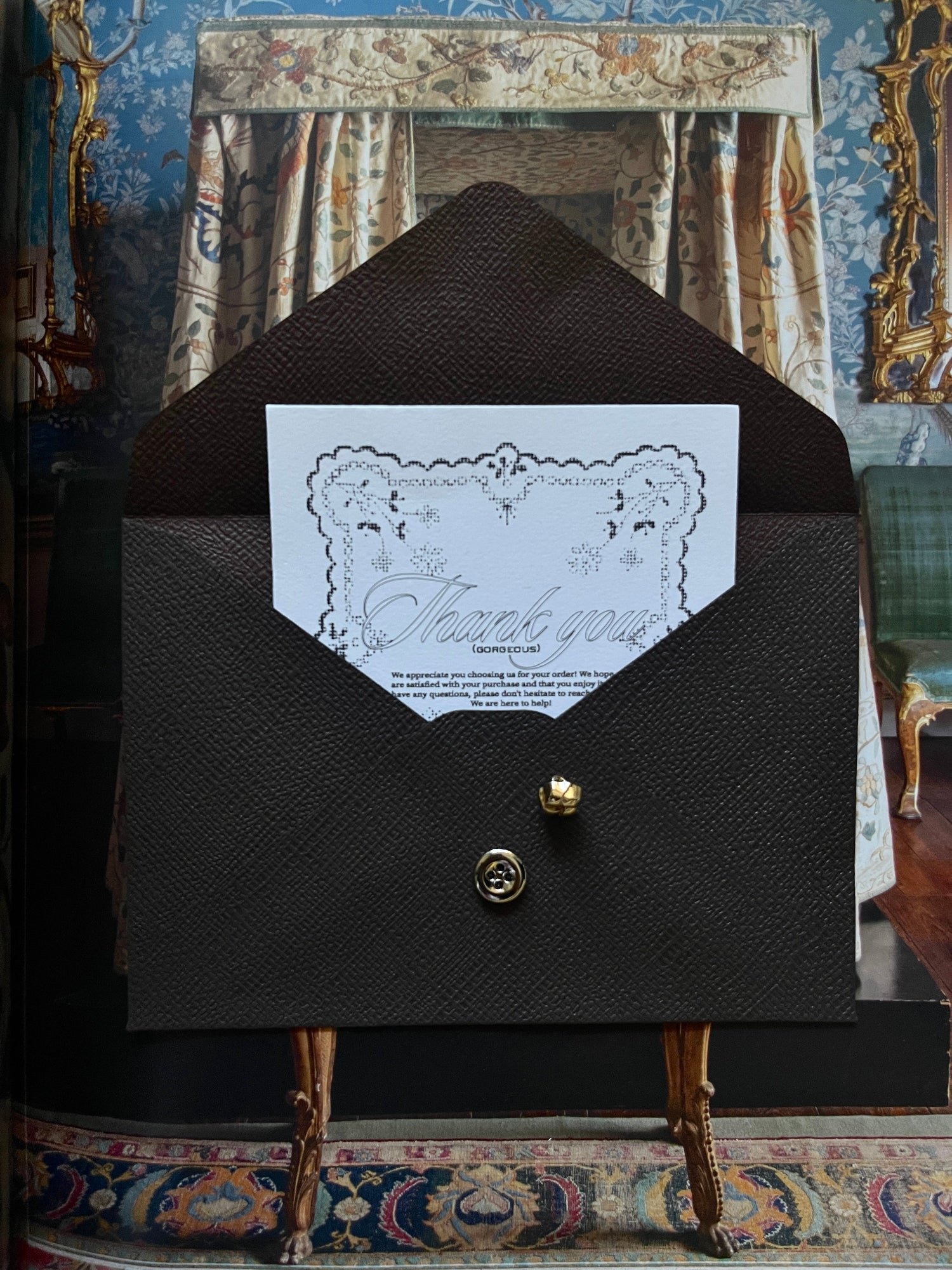 thank you card with envelop 