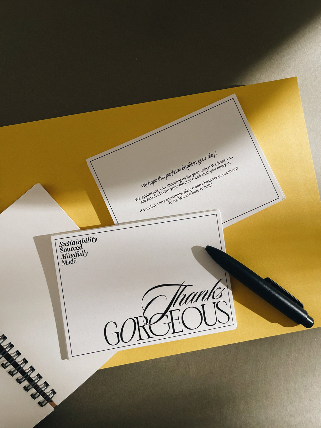 thankyou cards for small business