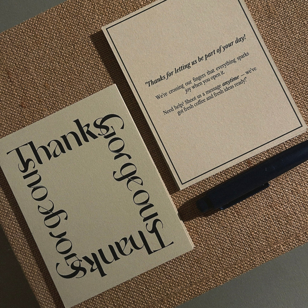 thankyou cards for small business